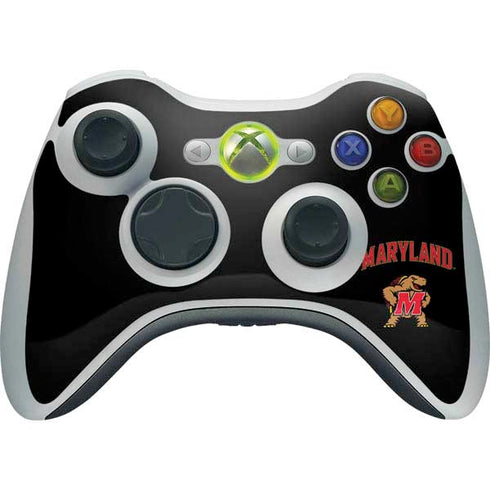 University of Maryland Collegiate Text Xbox 360 Wireless Controller Skin