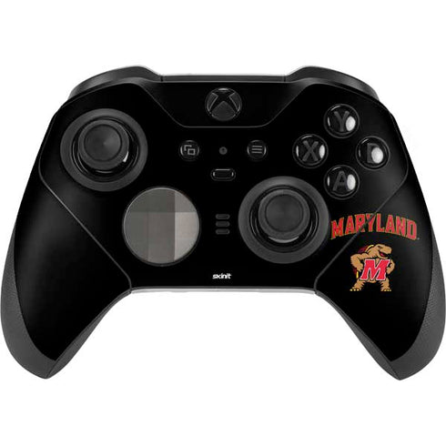 University of Maryland Collegiate Text Xbox Elite Wireless Controller Series 2 Skin