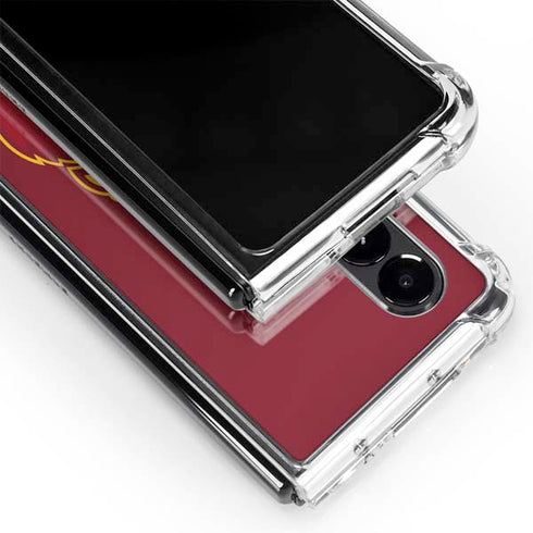 Iowa State University Mascot Galaxy Z Fold4 5G Clear Case