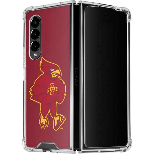 Iowa State University Mascot Galaxy Z Fold4 5G Clear Case