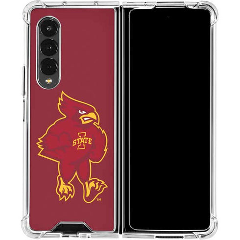 Iowa State University Mascot Galaxy Z Fold4 5G Clear Case