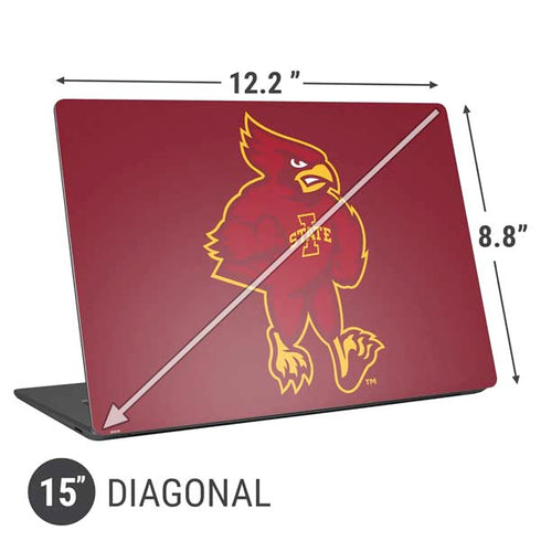 Iowa State University Mascot Universal Laptop 15in (12.2 x 8.8in) Skin
