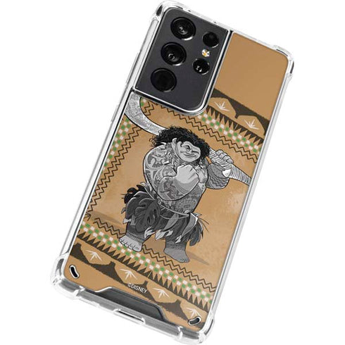Disney Moana Maui Portrait Galaxy S21 Ultra 5G Clear Case