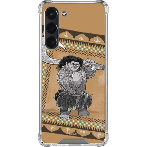 Disney Moana Maui Portrait Galaxy S23 Plus Clear Case