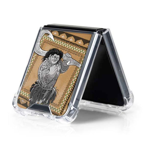 Disney Moana Maui Portrait Galaxy Z Flip5 5G Clear Case