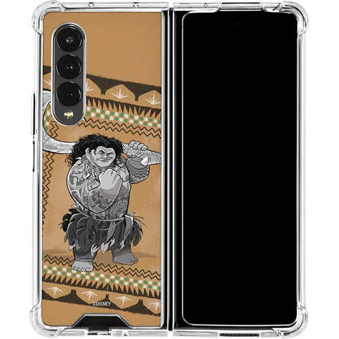 Disney Moana Maui Portrait Galaxy Z Fold4 5G Clear Case