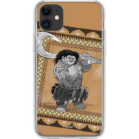 Disney Moana Maui Portrait iPhone 11 Clear Case