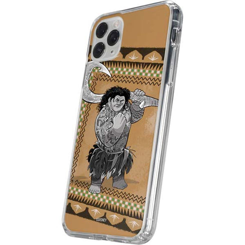 Disney Moana Maui Portrait iPhone 11 Pro Clear Case