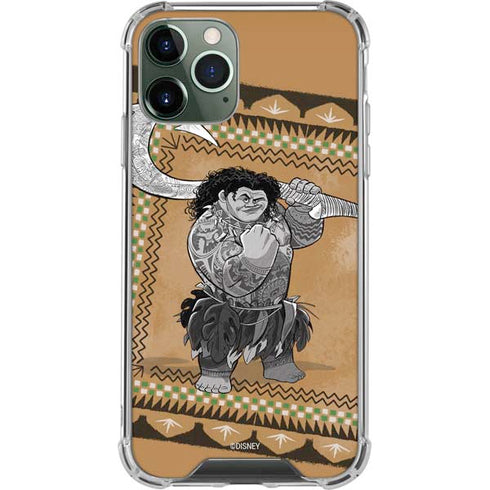 Disney Moana Maui Portrait iPhone 11 Pro Max Clear Case
