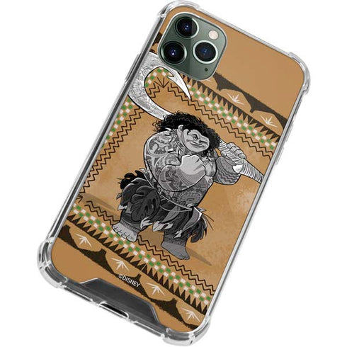 Disney Moana Maui Portrait iPhone 11 Pro Max Clear Case