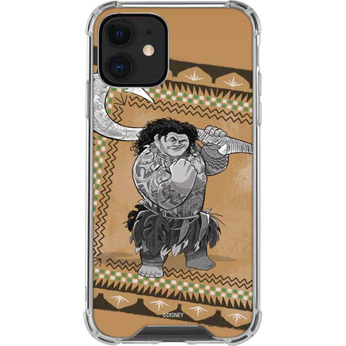 Disney Moana Maui Portrait iPhone 12 Mini Clear Case