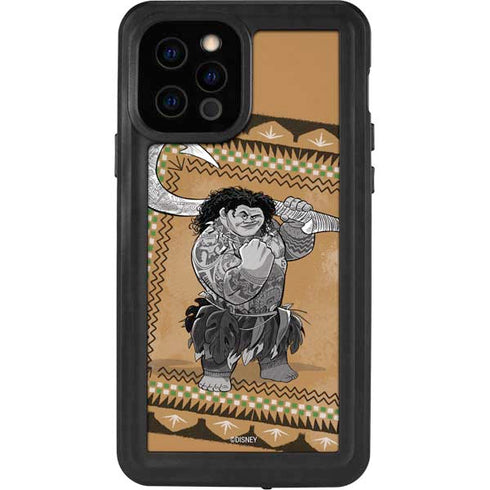 Disney Moana Maui Portrait iPhone 12 Pro Waterproof Case