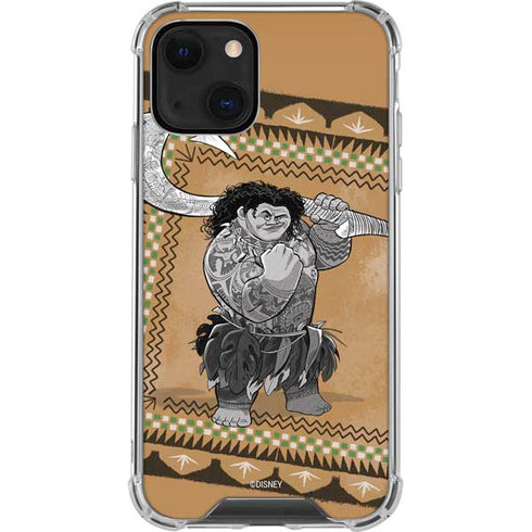 Disney Moana Maui Portrait iPhone 13 Mini Clear Case