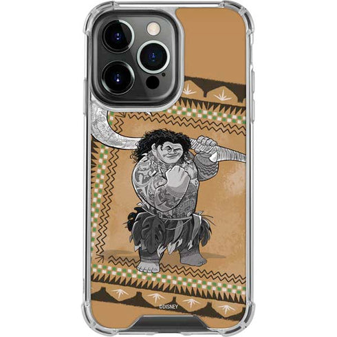 Disney Moana Maui Portrait iPhone 13 Pro Clear Case