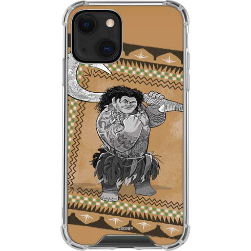 Disney Moana Maui Portrait iPhone 14 Plus Clear Case