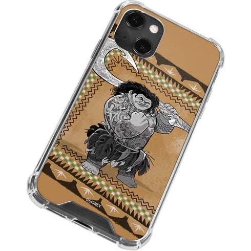 Disney Moana Maui Portrait iPhone 14 Plus Clear Case