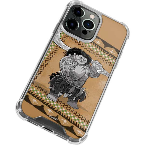 Disney Moana Maui Portrait iPhone 15 Pro Clear Case