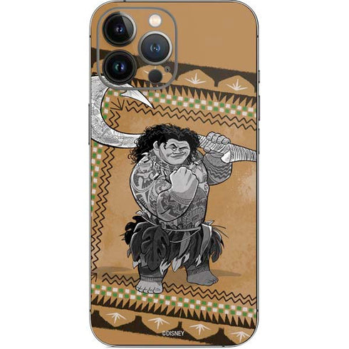 Disney Moana Maui Portrait iPhone 14 Pro Max Skin