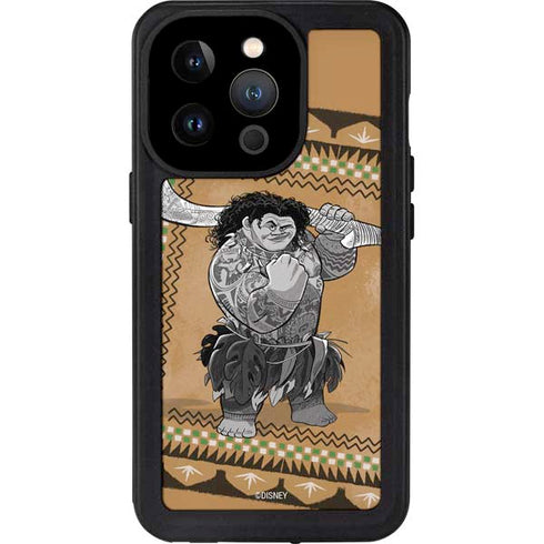 Disney Moana Maui Portrait iPhone 14 Pro Waterproof Case