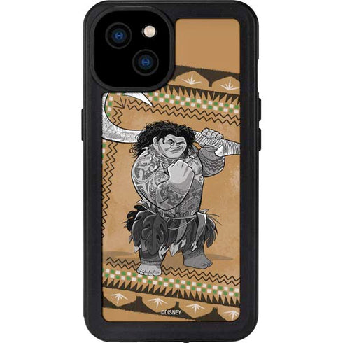 Disney Moana Maui Portrait iPhone 15 Plus Waterproof Case