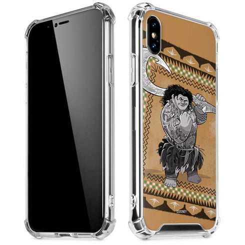 Disney Moana Maui Portrait iPhone XS Max Clear Case