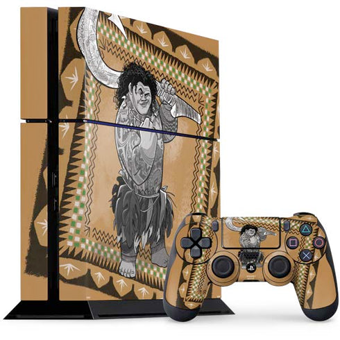 Disney Moana Maui Portrait PS4 Console and Controller Bundle Skin