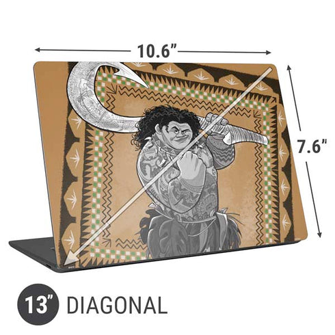 Disney Moana Maui Portrait Universal Laptop 13in (10.6 x 7.6in) Skin