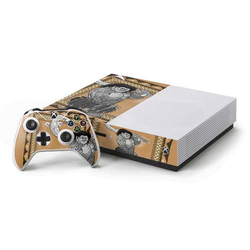 Disney Moana Maui Portrait Xbox One S Console and Controller Bundle Skin