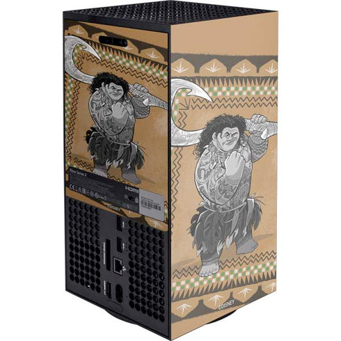 Disney Moana Maui Portrait Xbox Series X Console Skin