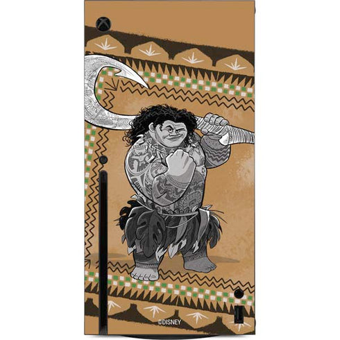 Disney Moana Maui Portrait Xbox Series X Console Skin