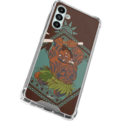 Disney Moana Maui Ready To Fight Galaxy A13 5G Clear Case