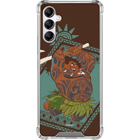 Disney Moana Maui Ready To Fight Galaxy A15 5G Clear Case