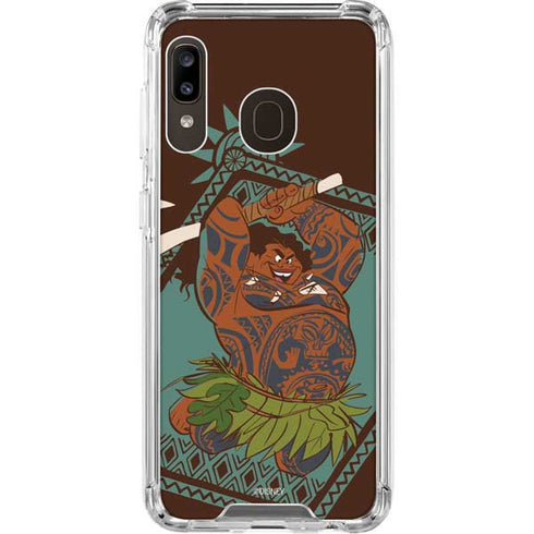 Disney Moana Maui Ready To Fight Galaxy A30 Clear Case