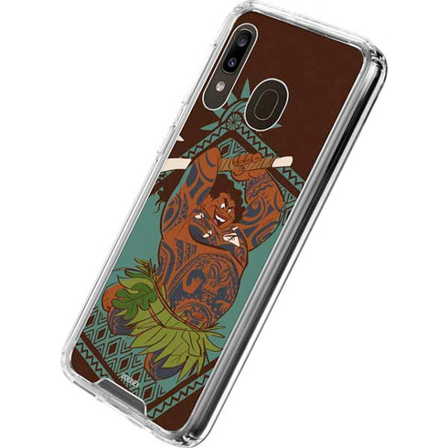 Disney Moana Maui Ready To Fight Galaxy A30 Clear Case
