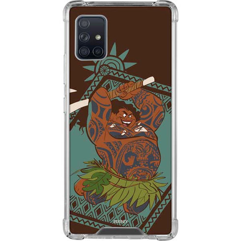 Disney Moana Maui Ready To Fight Galaxy A51 5G Clear Case