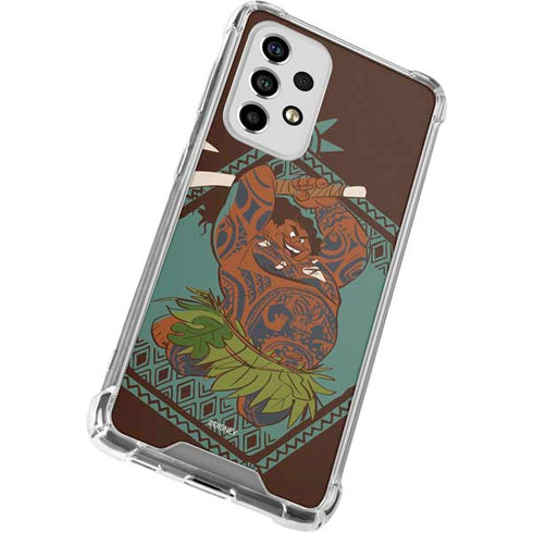 Disney Moana Maui Ready To Fight Galaxy A53 5G Clear Case