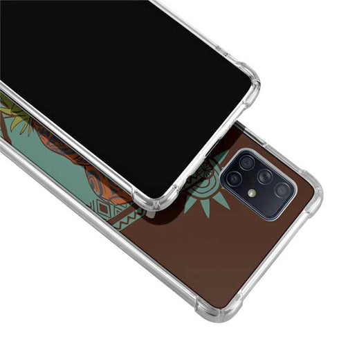 Disney Moana Maui Ready To Fight Galaxy A71 5G Clear Case