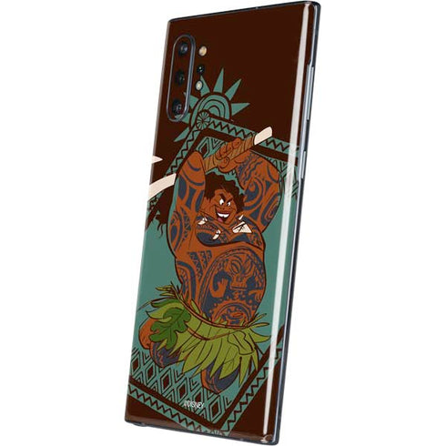Disney Moana Maui Ready To Fight Galaxy Note 10 Plus Skin