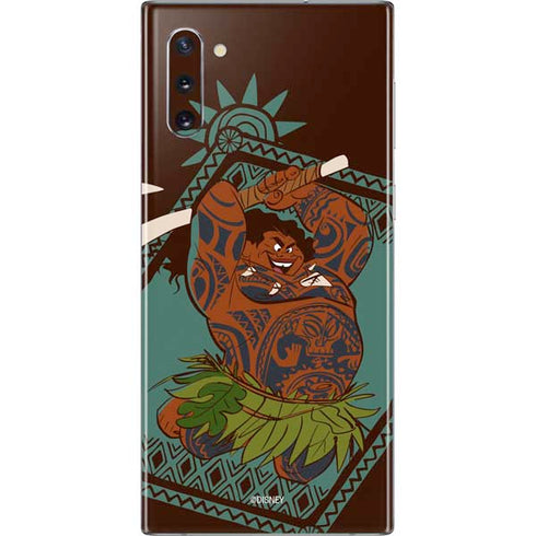 Disney Moana Maui Ready To Fight Galaxy Note 10 Skin