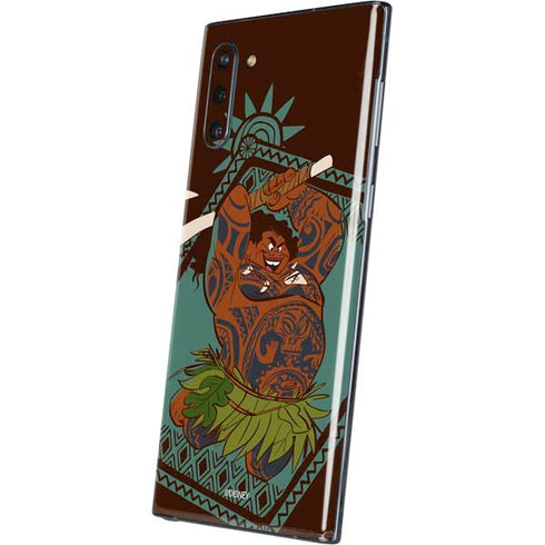 Disney Moana Maui Ready To Fight Galaxy Note 10 Skin