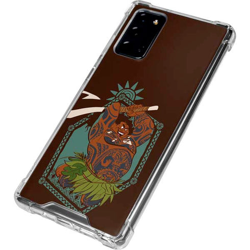 Disney Moana Maui Ready To Fight Galaxy Note20 5G Clear Case