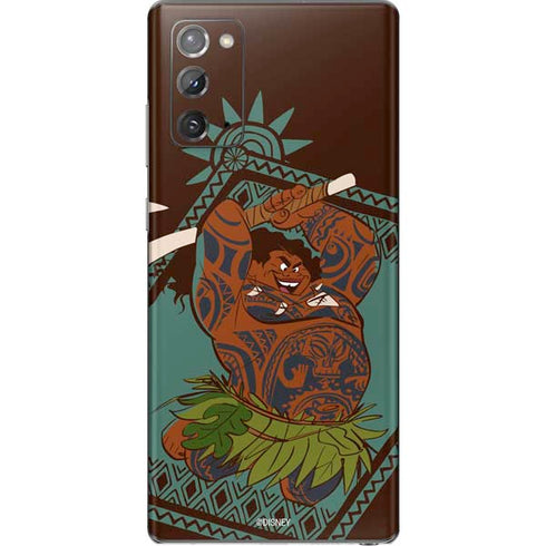 Disney Moana Maui Ready To Fight Galaxy Note20 5G Skin