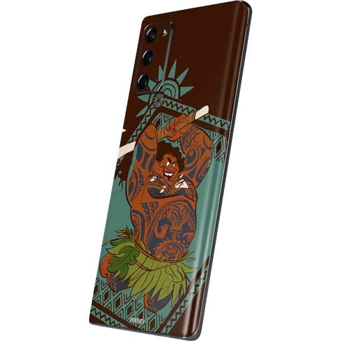 Disney Moana Maui Ready To Fight Galaxy Note20 5G Skin