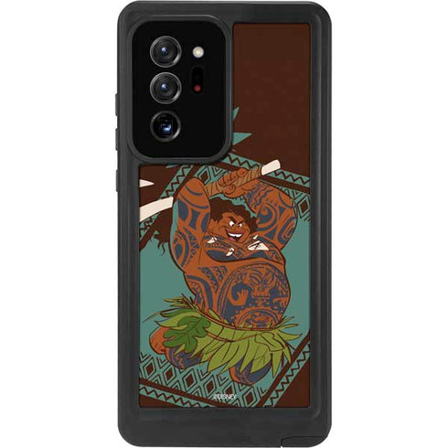 Disney Moana Maui Ready To Fight Galaxy Note20 Ultra 5G Waterproof Case