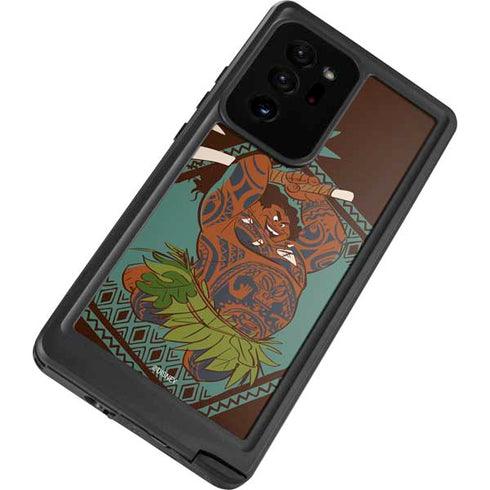 Disney Moana Maui Ready To Fight Galaxy Note20 Ultra 5G Waterproof Case