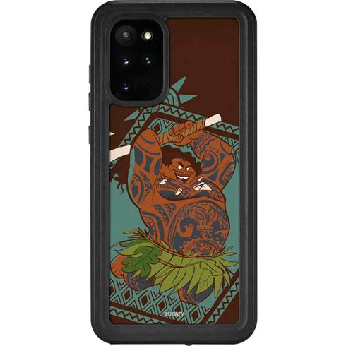 Disney Moana Maui Ready To Fight Galaxy S20 Plus Waterproof Case