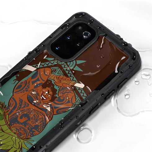 Disney Moana Maui Ready To Fight Galaxy S20 Plus Waterproof Case