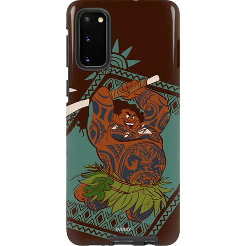 Disney Moana Maui Ready To Fight Galaxy S20 Pro Case