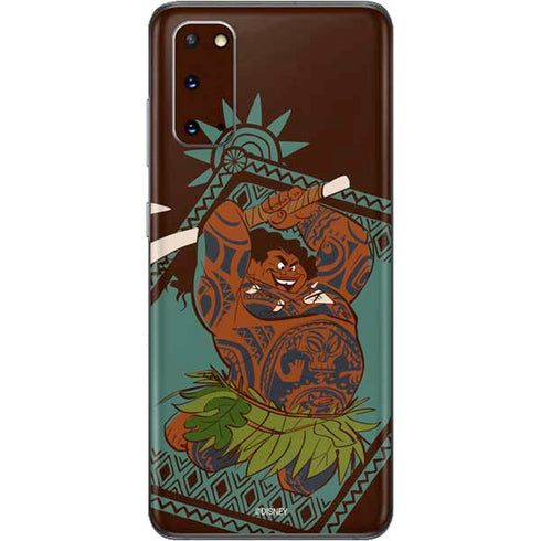 Disney Moana Maui Ready To Fight Galaxy S20 Skin