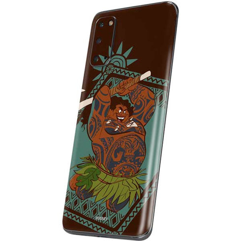 Disney Moana Maui Ready To Fight Galaxy S20 Skin